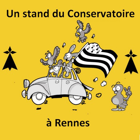 Un stand du Conservatoire au Concours national de la SNC à Rennes